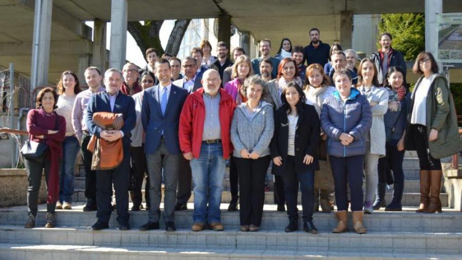 Participantes na primeira reunión de traballo do programa Afinet, na Escola Politécnica Superior do Campus Terra da USC