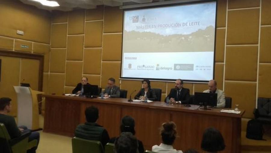 Acto de inauguración o máster en Produción de Leite da USC
