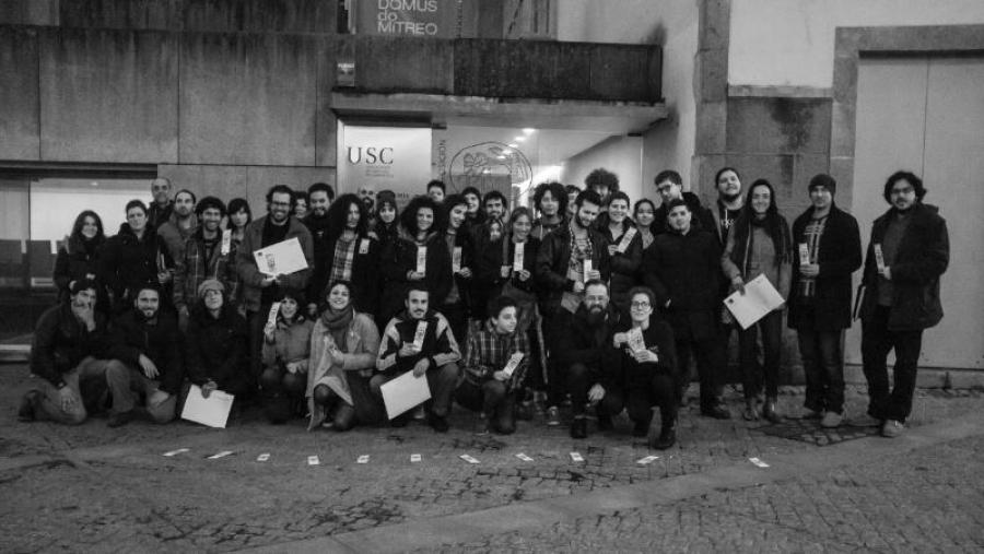 Participantes e promotores da última edición do maratón Findecurta