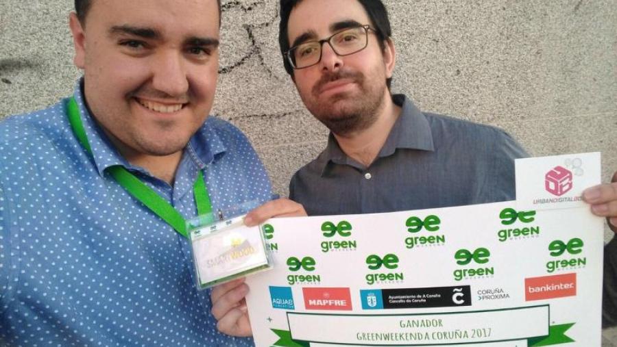 De esquerda a dereita, José Luis Gude e Siro González, na 'Greenweekend 'celebrada na Coruña De esquerda a dereita, José Luis Gude e Siro González, na 'Greenweekend 'celebrada na Coruña