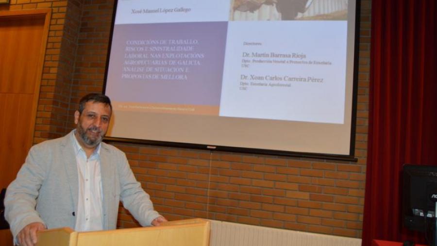 Xosé Manuel López Gallego presentou a súa tese de doutoramento na EPS de Enxeñaría de Lugo