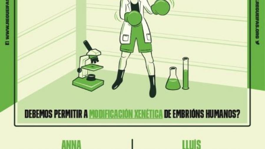 Regueifas de Ciencia pecha a tempada cun debate sobre edición xenética en humanos