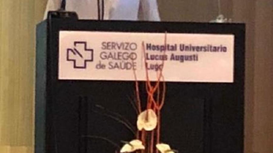 Leonor Ortega, na súa intervención nas xornadas sobre enfermería celebradas no Hula