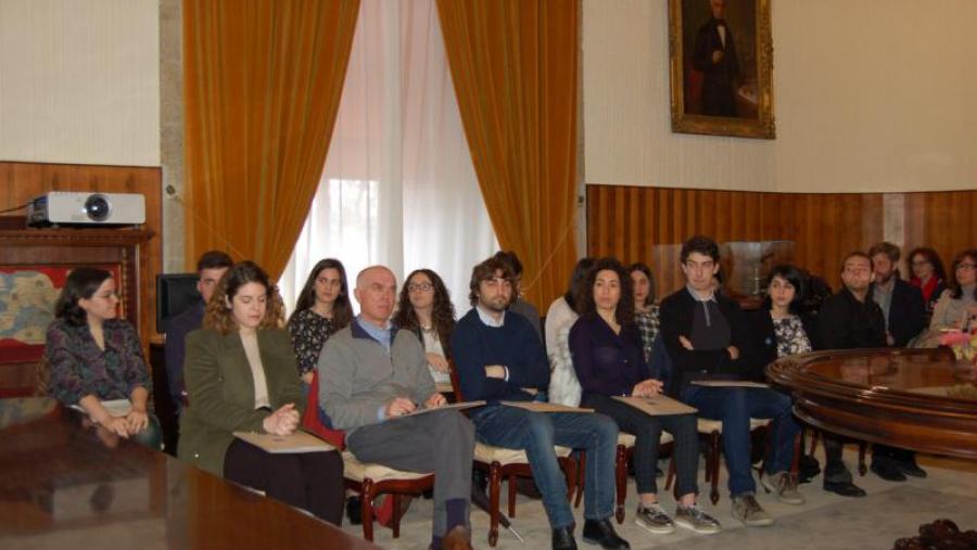 Gañadores do XII Premios á calidade lingüística. Foto: Paula Martínez Graña