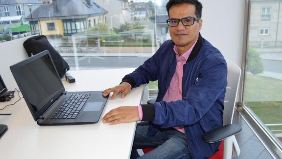 José Gervasio Partida Sedas, nas instalacións de TasteLab