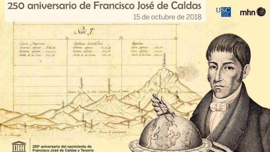 Conmemoración do 250 aniversario do nacemento de Francisco José de Caldas no Museo de Historia Natural da USC 
