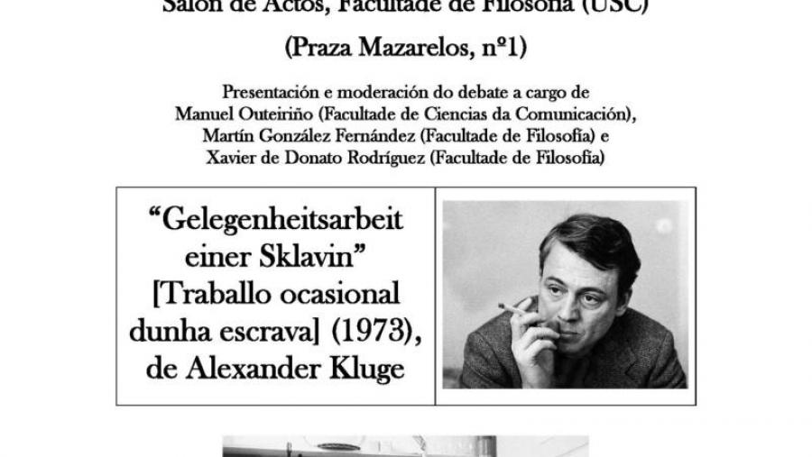 Cartel da sesión deste mércores 28