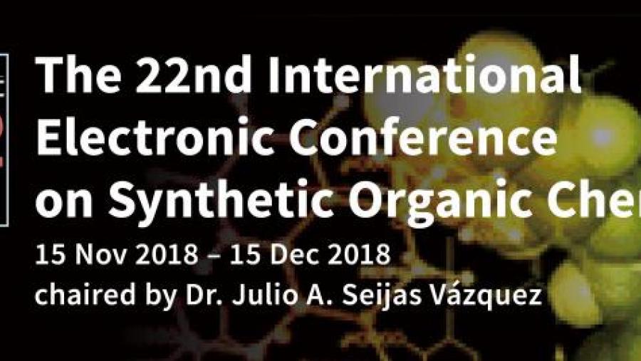 Logo da Conferencia Electrónica de Química de Síntese Orgánica ECSOC-22