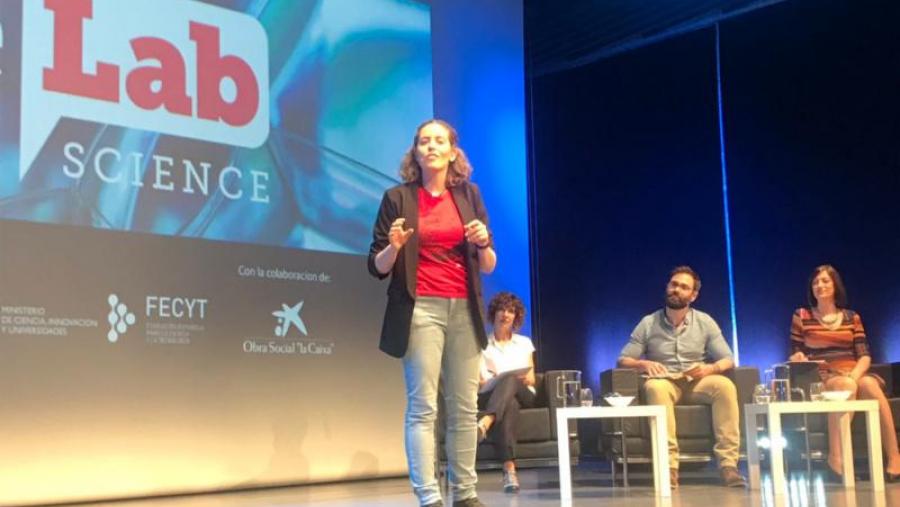 Andrea Muras, na súa actuación esta fin de semana en Sevilla. Foto: Fecyt