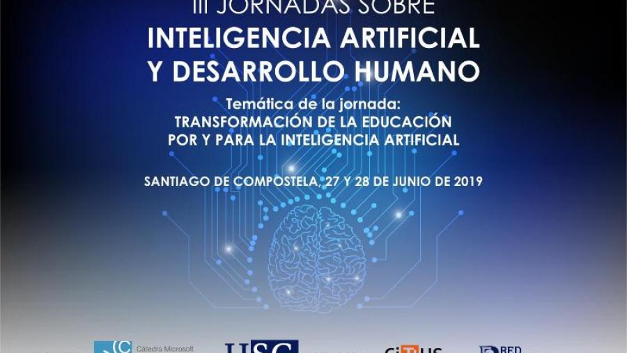 As xornadas sobre Intelixencia Artificial e Desenvolvemento Humano debaterán na USC o futuro deseño educativo en materia de competencias dixitais