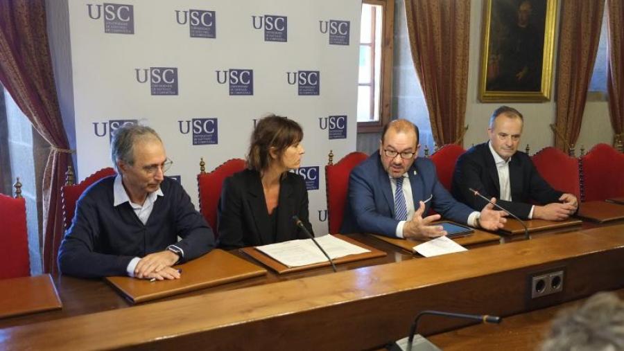 De esquerda a dereita, Fernando Domínguez, Susana Santos, Antonio López e Ross Breckenridge. Foto: Servimav-USC