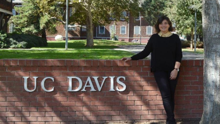 María López de la Calle, na Universidade de California, en Davis