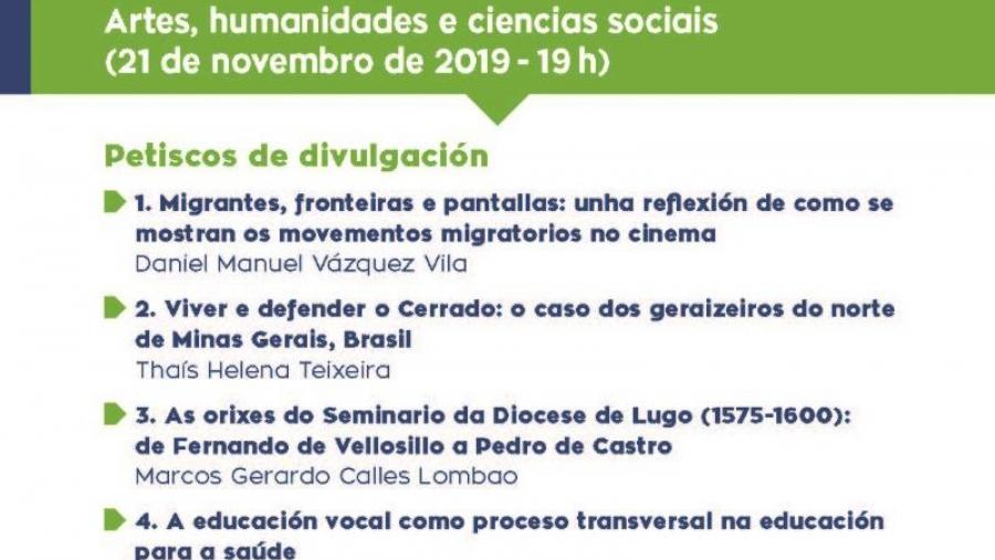 Cartaz do terceiro faladoiro de divulgación científico organizado ao abeiro de DivulgaTerra 2019