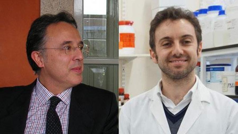 Juan José Nieto (esquerda) e Álvaro Goyanes (dereita). Imaxe de arquivo